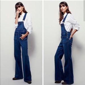 Free People Teague Retro Wide Leg Flare Overall